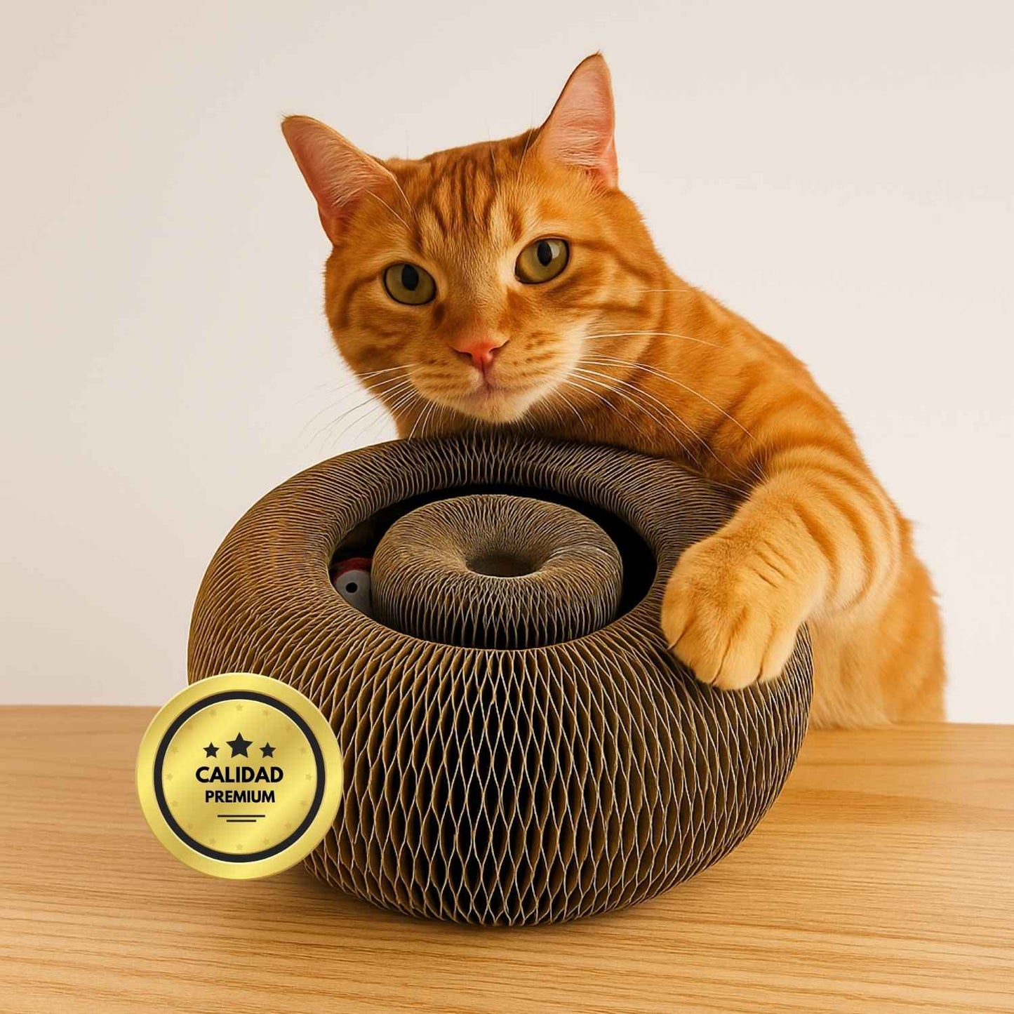 Catcordeón™ - Rascador Interactivo 4 en 1 para Gatos