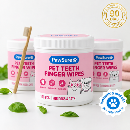 CareWipes™ - Toallitas Dentales Naturales para mascotas