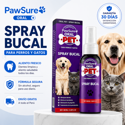 Pawsure® Oral Pet - Spray Dental para mascotas