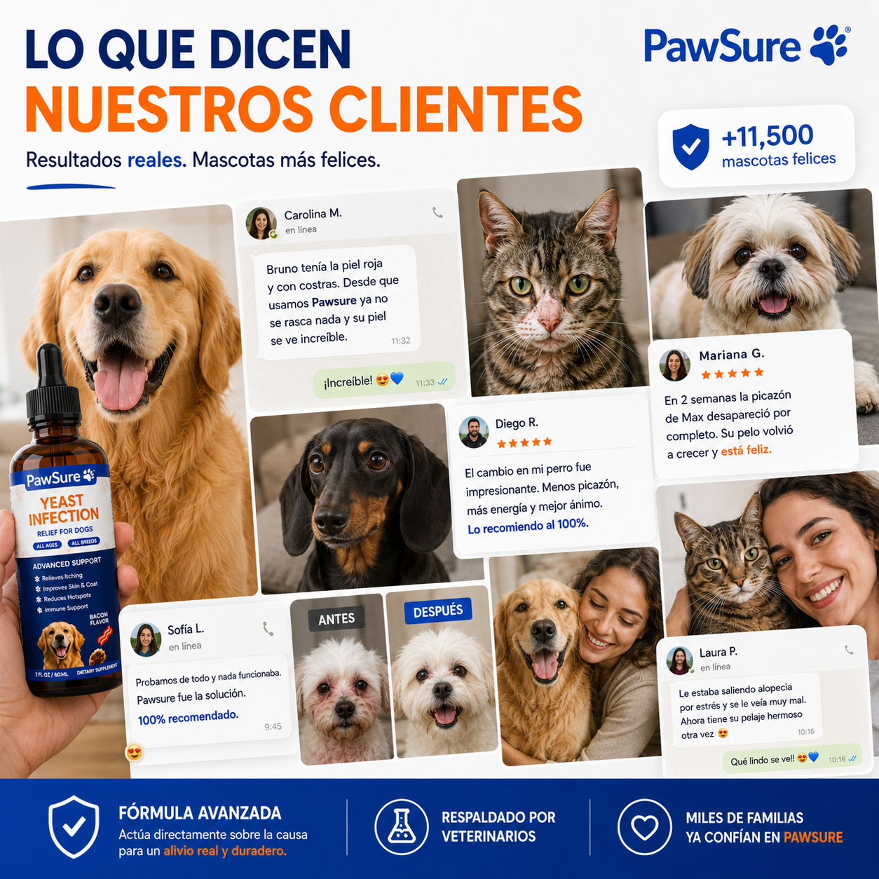 PawSure® Yeast infection - Gotas contra la Picazón y Hongos