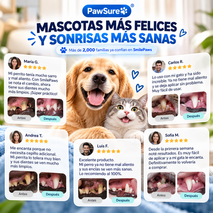 Gel Reparador Dental SmilePaws™ - ¡Manten su sonrisa brillante!