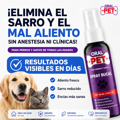 Pawsure® Oral Pet - Spray Dental para mascotas