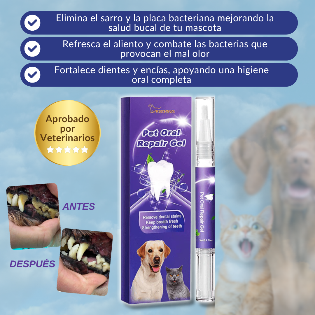 Gel Reparador Dental SmilePaws™ - ¡Manten su sonrisa brillante!