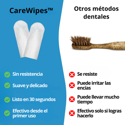 CareWipes™ - Toallitas Dentales Naturales para mascotas