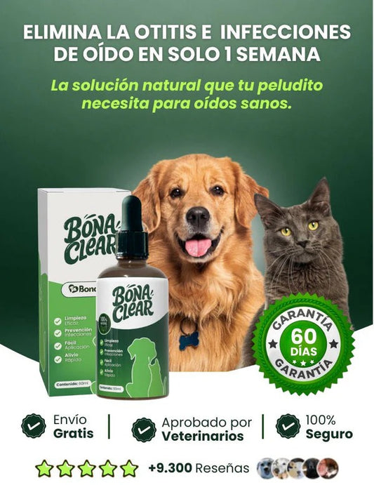 BONACLEAR - Gotas para la Salud Auditiva de tu mascota