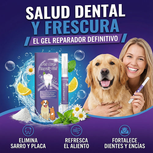 Gel Reparador Dental para mascotas